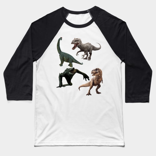 Dinosaurs Baseball T-Shirt by tonydesign